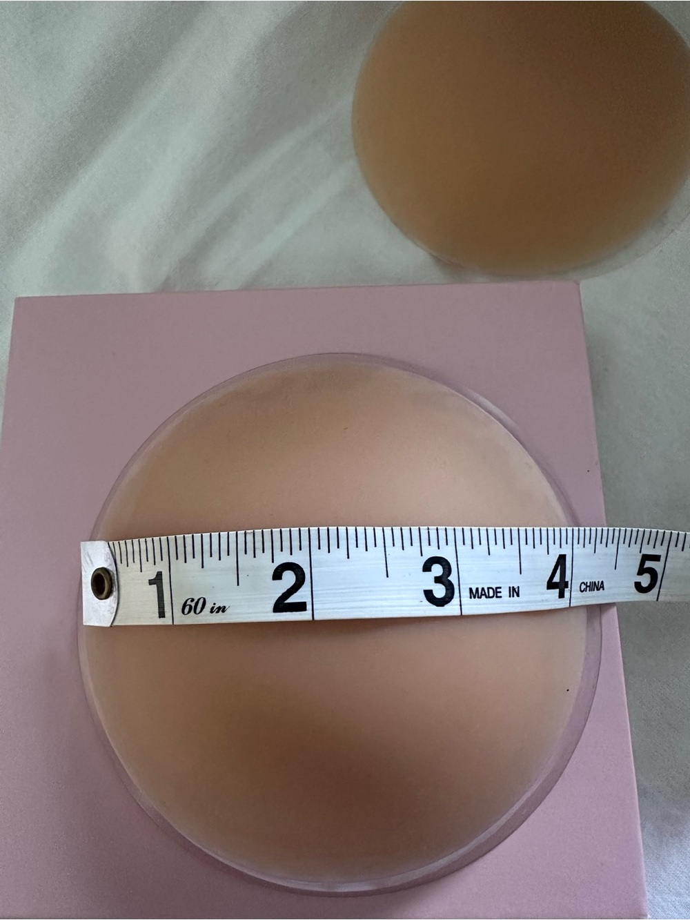 CAKES Body OG Nipple Covers 4” Round Honey Nude Original Non Adhesive - Picture 2 of 4